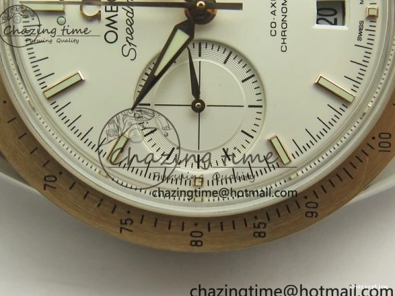 0106 Thermal Speedmaster ’57 Co-Axial SS RG OMF 1:1 Best Edition White Dial On SS RG Bracelet A9300 (Free Leather Strap) 8074